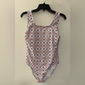NWT Lands’ End Multicolor Medallion One Piece Swimsuit